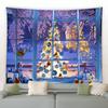 Home Decor Art Wall Hanging Dorm Bedroom Living Room Christmas Tapestry Santa Christmas Tree Ball Gift Fireplace Decoration