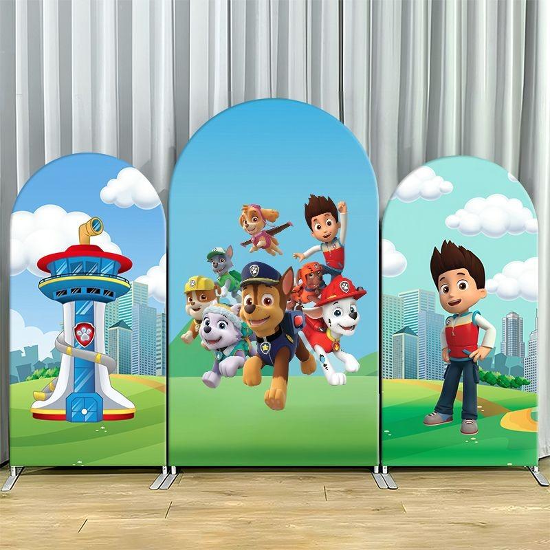 Arch Backdrop Cover Thick Fabric Custom Party Decoration City Character Theme Birthday Event Photo Booth Decor Indoor