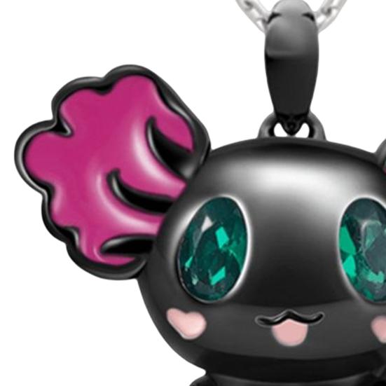 Женское ожерелье Сердце Искусственный Кристалл Яркий Блеск Декоративный Регулируемый Универсальный Подарки На День Рождения Нержавеющая Сталь