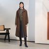 Classic Toggle Button Long Woolen Coat