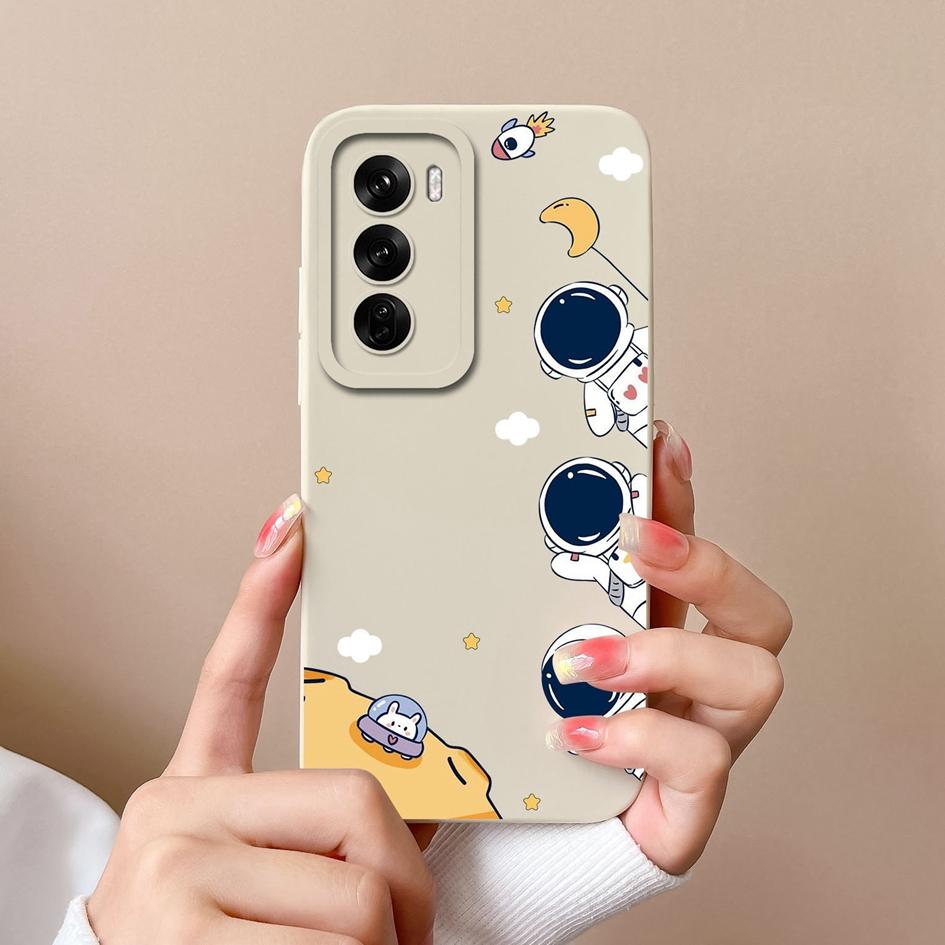 Чехол для Oppo Realme C63 Narzo N63 C61 Reno12 F Pro с рисунком летчика-астронавта, высококачественный мягкий силиконовый протектор экрана, чехлы для телефонов Capas