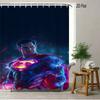Batman Arkham City Snowy Night Waterproof Shower Curtain, Superhero Bathroom Decor for Fans