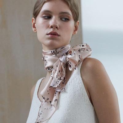 ANA MAISON Bonita Memoria Long Petit Silk Scarf [PML-1415]
