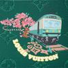 Louis Vuitton X Nigo Slender Logo Pattern Print Monogram Coated Canvas Wallet Men wallet Green M25986