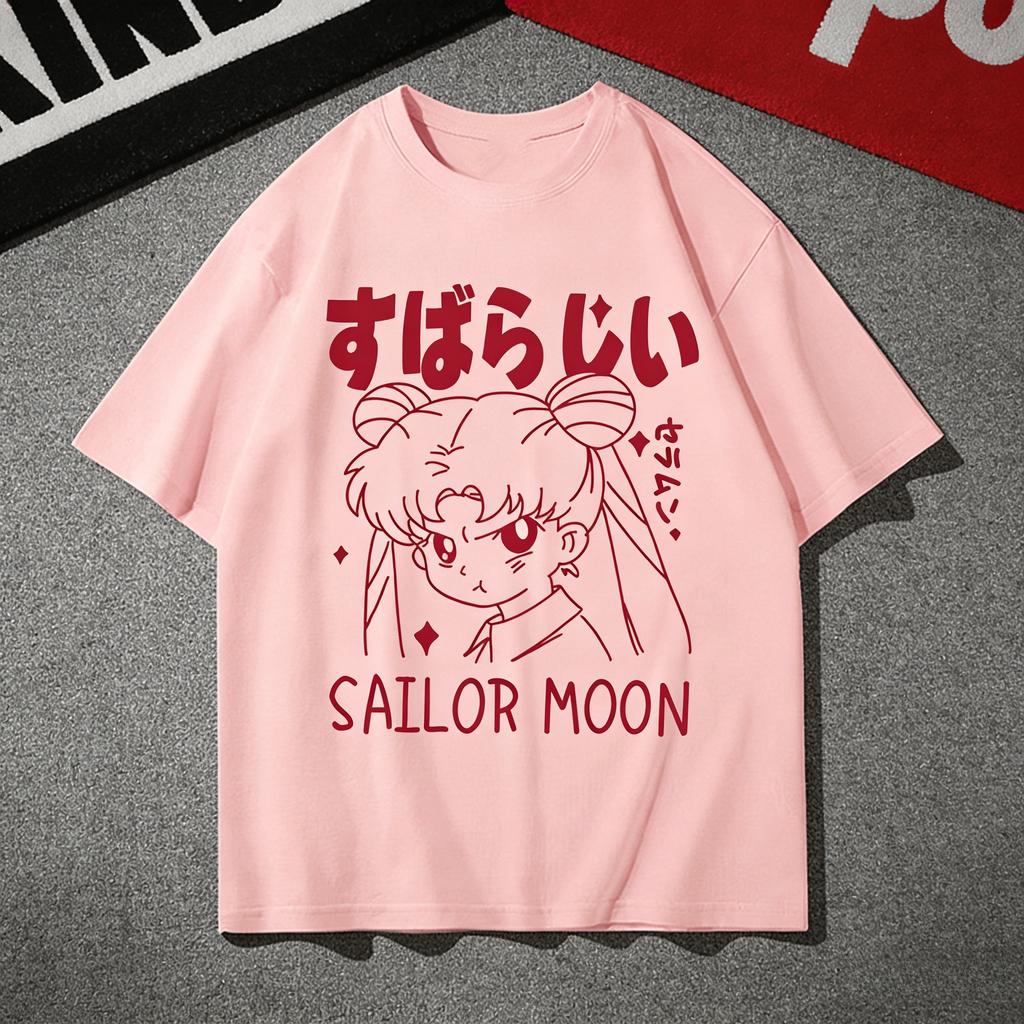Vintage Anime Sailor Moon Printed Tshirt Unisexs and Womens Tshirt Unisexs Top Sports Tshirt Unisexs Tshirt Summer Tee 2026 New