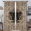Затемняющая штора Древо Жизни для комнаты 2 панели Современные шторы для гостиной 2 штуки Хэллоуинская декорация Тюль для спальни Детская