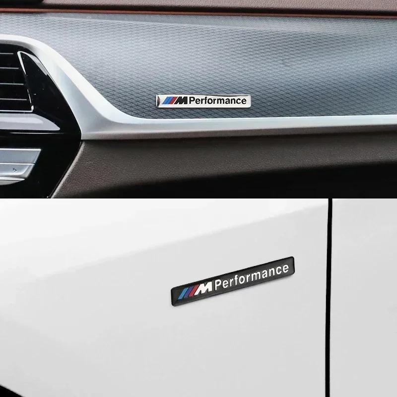 LTIYC1 1PCS M Power Performance Sticker Decal Car Decal Logo Badge For BMW M 1 3 4 5 6 7 M3 M5 M6 x1 x3 Car Emblem Car Accessories