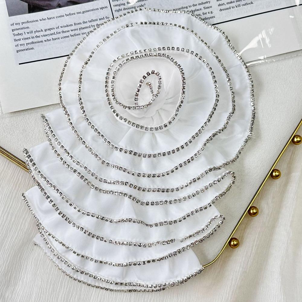 Сделай сам атласная ткань грудь цветочные нашивки одежда 3D цветы аппликации грудь цветок для женщин