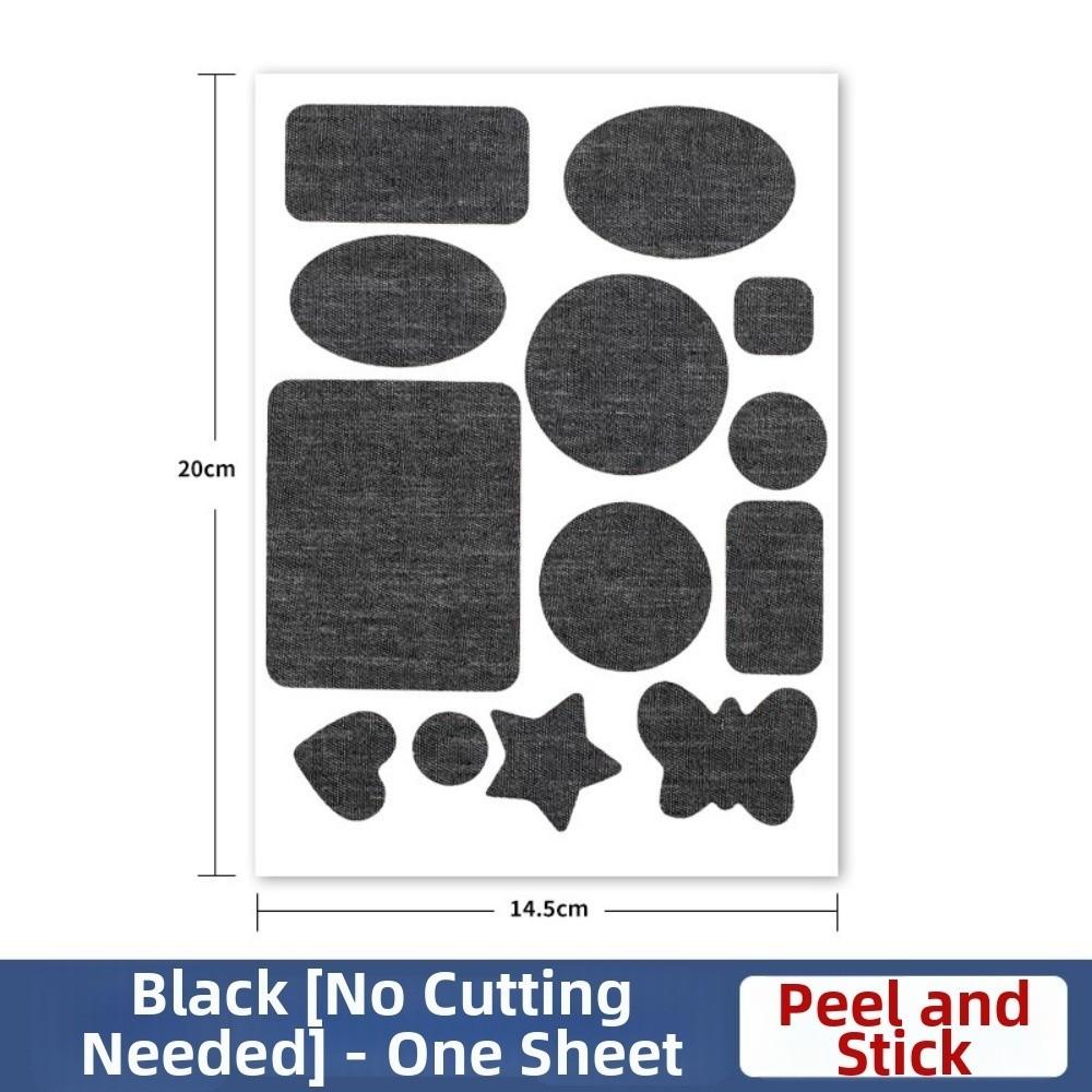 Reinforcement Repair Patches Blue Denim Clothing Patches New Self-Adhesive Patches for Knee Repair