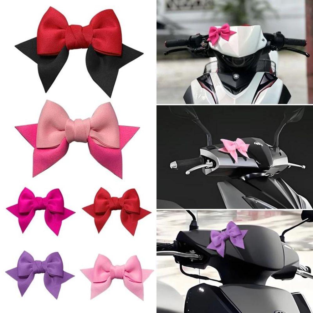 Fabric Scooter Bow Decoration Lightweight Motorcycle Bow Ornament Motorcycle Decor