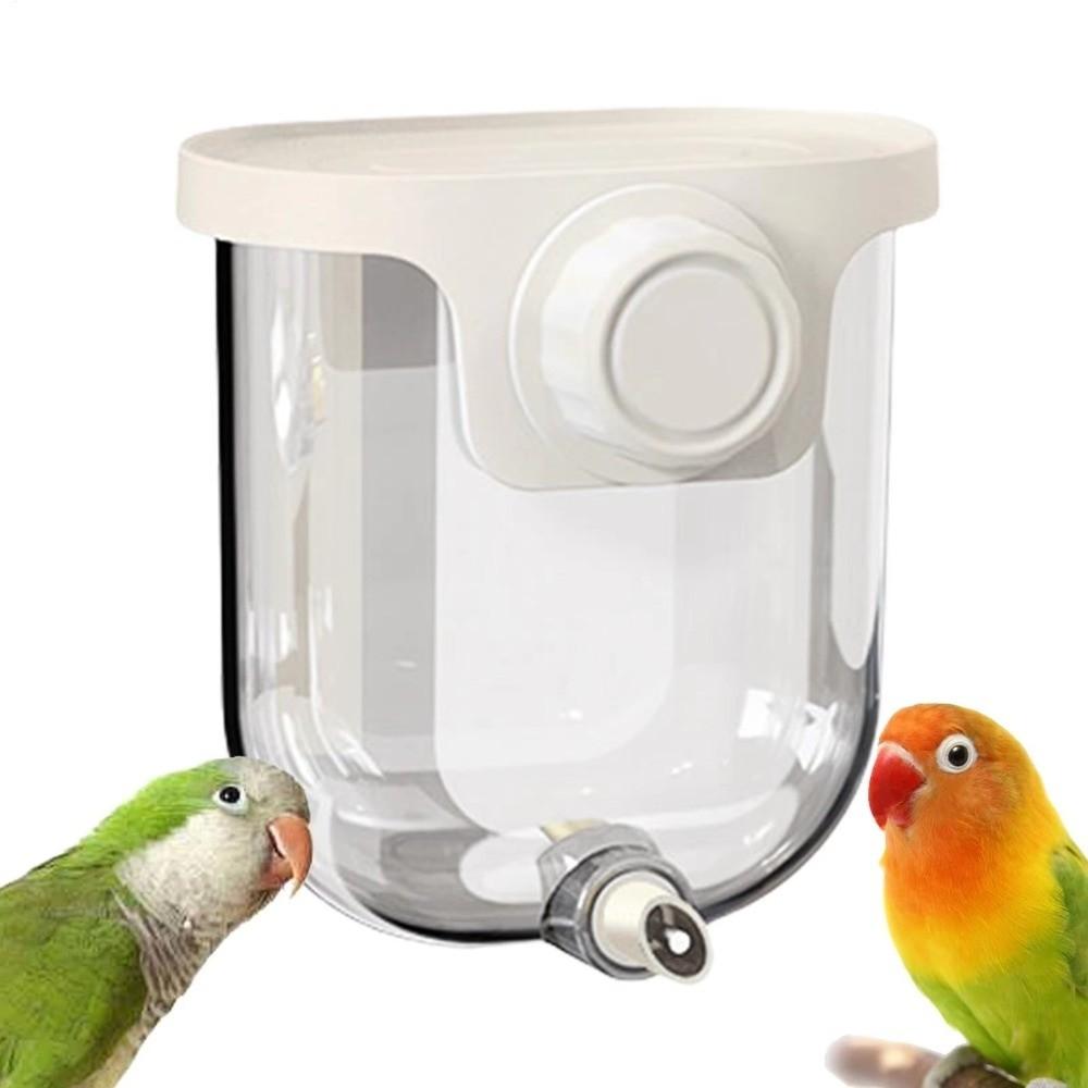 330ML Bird Water Dispenser Pin-Touch Birdcage Hanging Water Feeder Cage Accessory