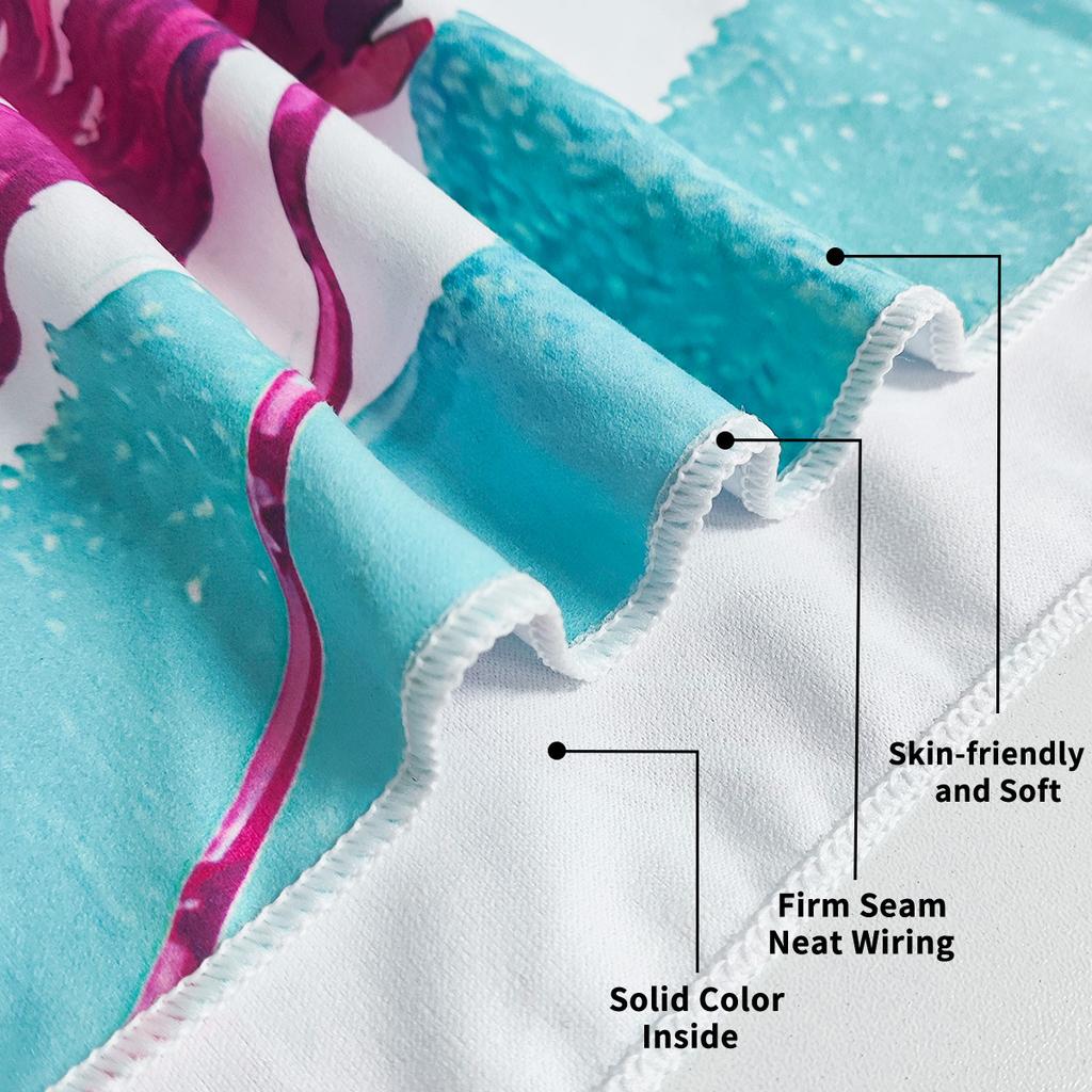 Фламинго фитнес для ванны бег спорт пляжное полотенце мужчины и женщины удобное быстросохнущее полотенце быстросохнущее плавание ванна