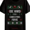 Die Hard Is A Christmas Movie Unisexs Tree T Shirt S 5xl Q1412 Vintage Graphic Soft Versatile Comfortable Breathable