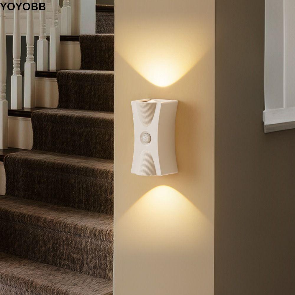 Adjustable Brightness LED Wall Lamp Wireless Magnetic Base Motion Sensor Light Waterproof Up Down Light
