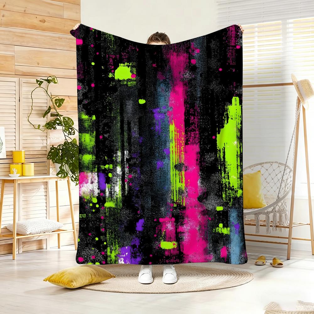 Dynamic YK Grid Throw Lightweight g Flannel Blanket Soft Skinfriendly for Summer Cooling