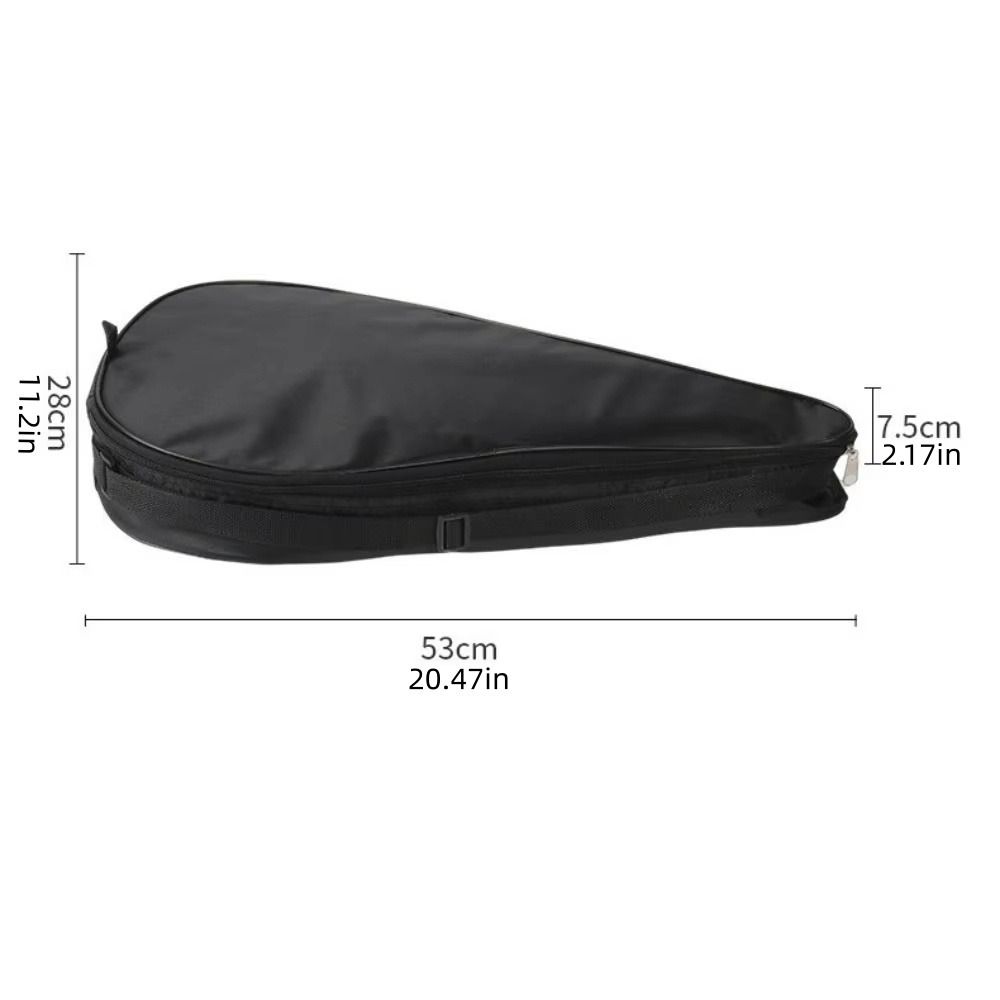 Soft Face Tennis Paddle Bag Adjustable Strap Racket Bag Durable Tennis Shoulder Bags Unisex
