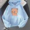 Bubu Dudu Panda Bear Hoodie Cartoon Love You Couple Sweatshirt Cute Print 2022 Autumn O-neck Casual Harajuku Woman Hooded Tops
