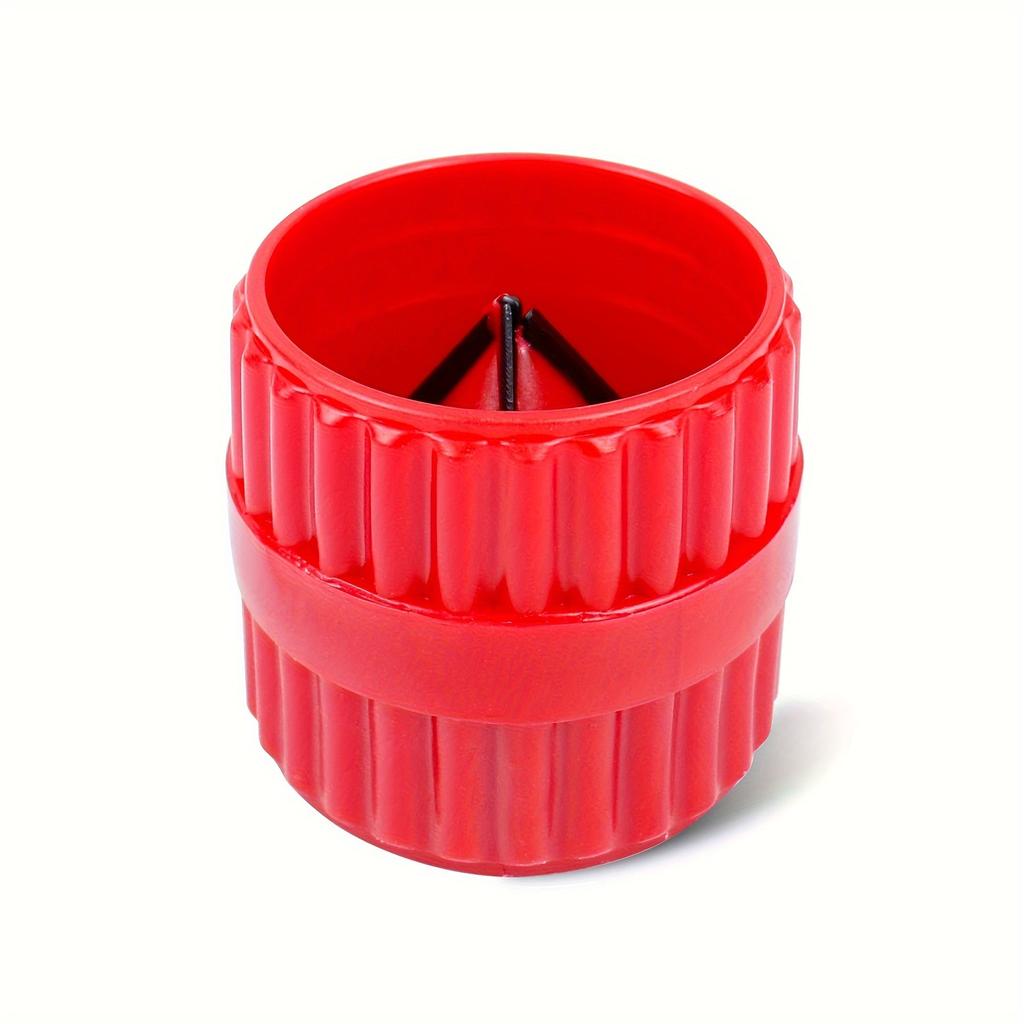 2 шт. Красный внутренне-внешний зенкер для труб, инструмент для снятия заусенцев и снятия фаски с трубок, для труб из ПВХ/ППР/меди/латуни/алюминия