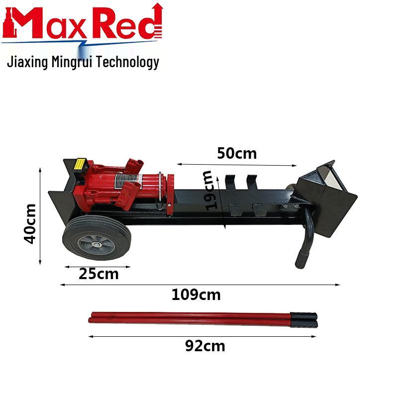 12-Ton Manual Hydraulic Log Splitter with Cross Blade