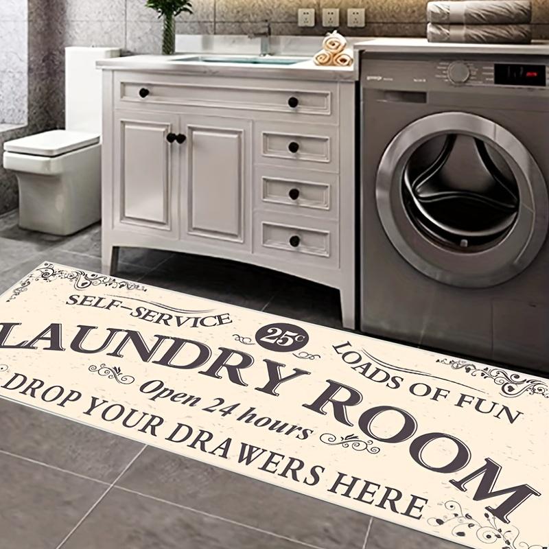 1 шт. Нескользящий, водонепроницаемый, маслостойкий и грязеотталкивающий напольный коврик для стирки — машинная стирка и водопоглощение