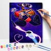 Disney Валл-И Ева цифровая масляная живопись DIY ручная раскраска картина домашний декор подарок для возлюбленной романтическое звездное небо настенное искусство