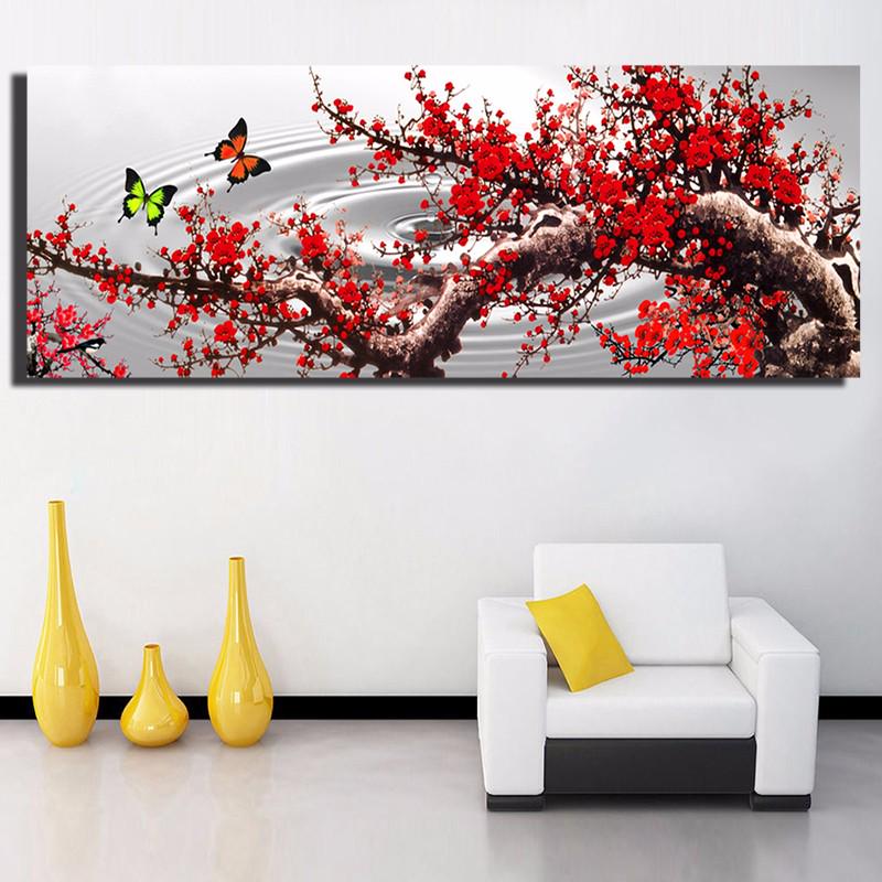 DIY картина Алмазная вышивка крестиком сливы хрустальные цветы мозаика фотографии рукоделие подарки