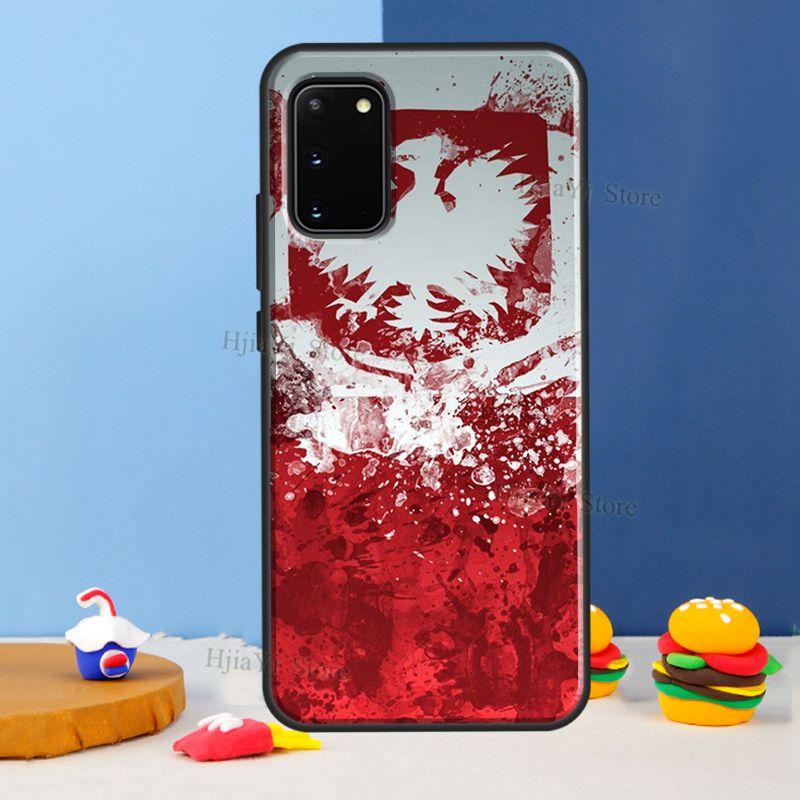 Poland Polish Flag For Samsung Galaxy S21 S22 Ultra S20 FE Note 20 Ultra S8 S9 S10 Note 10 Plus Phone Case