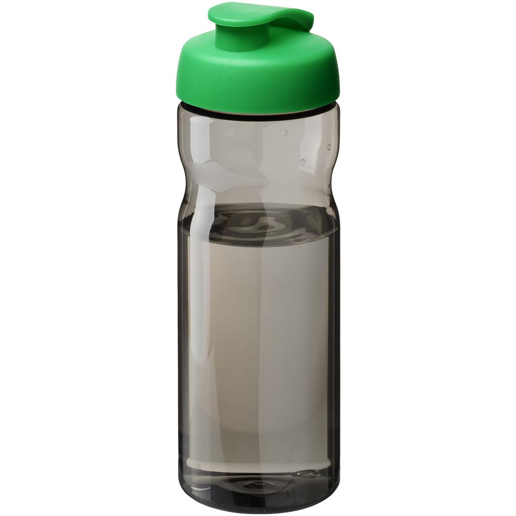 Sports bottle with flip lid, 650 ml H2O Active® "Eco Base" Bright Green