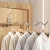 1 Pcs Household Convenience Stainless Steel Clothes Hanger Multifunctional Clothes Hanger Travel Hotel Drying Hanger Trips