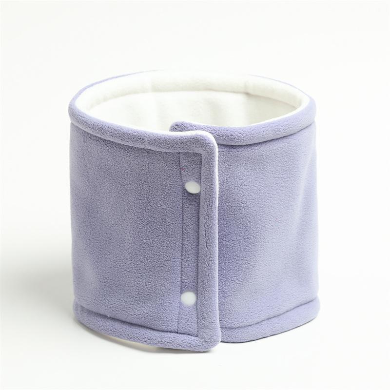 Двухслойный шарф, зимняя новая защита от тепла для мужчин и женщин, пуловер для шейного отдела позвоночника, шейный платок, однотонный шерстяной вязаный утолщенный шарф