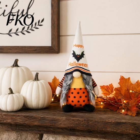 Halloween Decor Reusable Gnome Decor, Rudolph Faceless Doll Figurine for Shelf Table, Spooky Hanging Ornaments Cute Ornament Party Home,