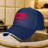 Qjmotor Baseball Cap Solid Color Lightweight Motorcar Print Classic Curved Brim Hand Washable