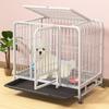 Medium Dog Cage with Built-In Toilet for Small To Large Dogs - Sturdy Pet Enclosure for Indoor Use