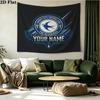Custom Name Cardiff City Printed Tapestry – Wall Hanging for Bedrooms, Dorms, and Home Decor
