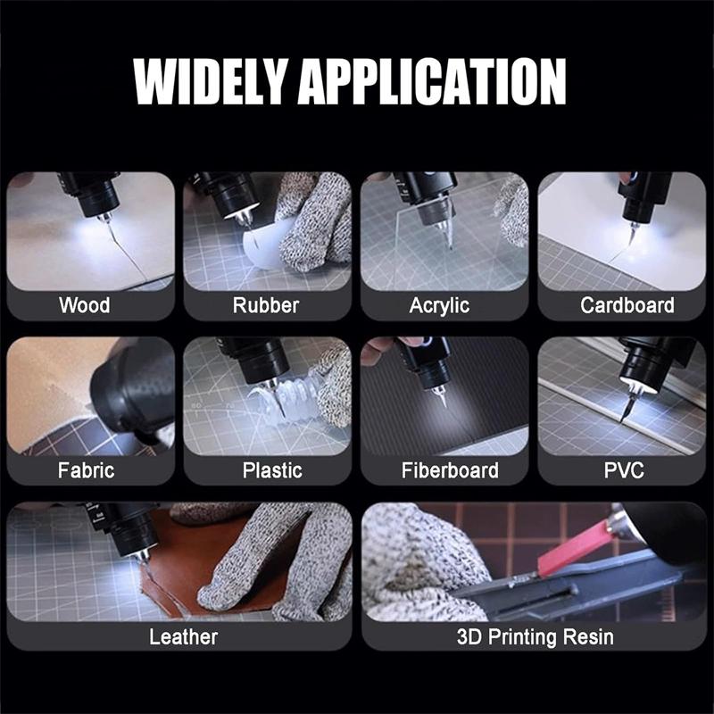 Handheld Ultrasonic Cutter High Precision Ultrasonic Cutter with Display LED Light 1-5 Mm Cutting Thickness for Wood Crafts