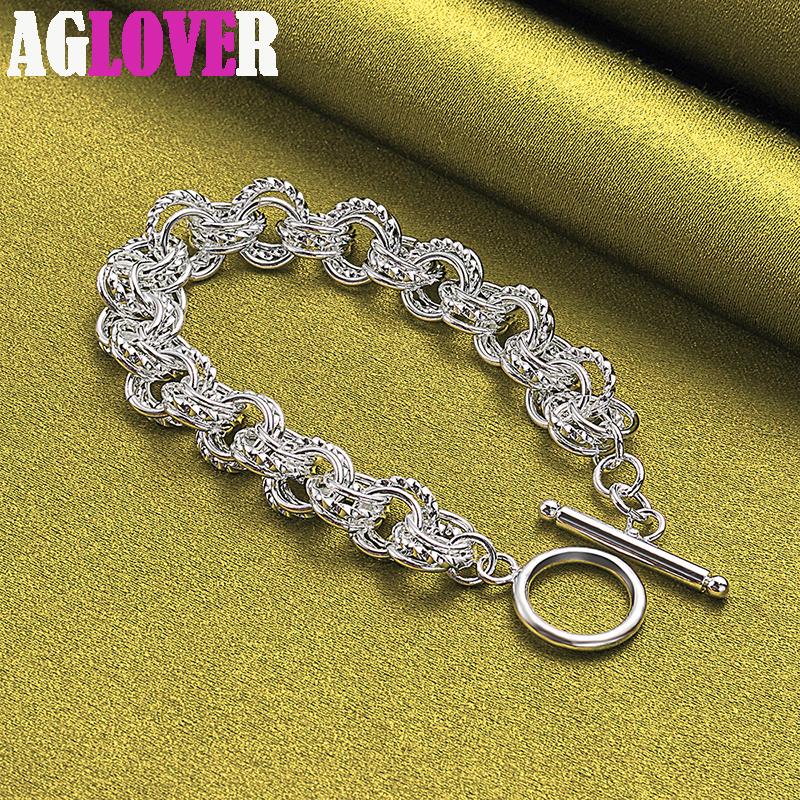 Ювелирные изделия-браслет-цепочка из стерлингового серебра 925 пробы с полным кругом