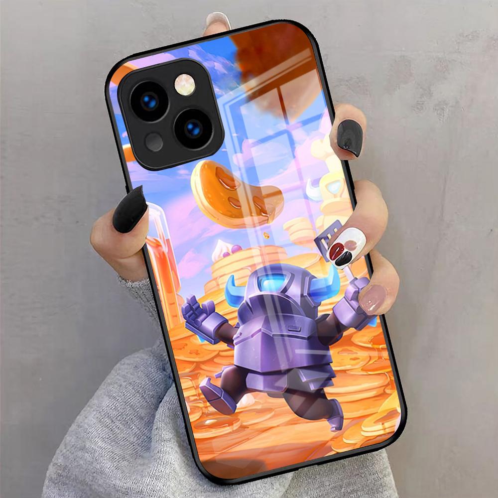 Чехол для телефона Game Clash Royale-es Для IPhone 17 Pro Max 16 15 14 Pro Max 13 11 X Xs Xr 8 7Plus Стеклянная крышка