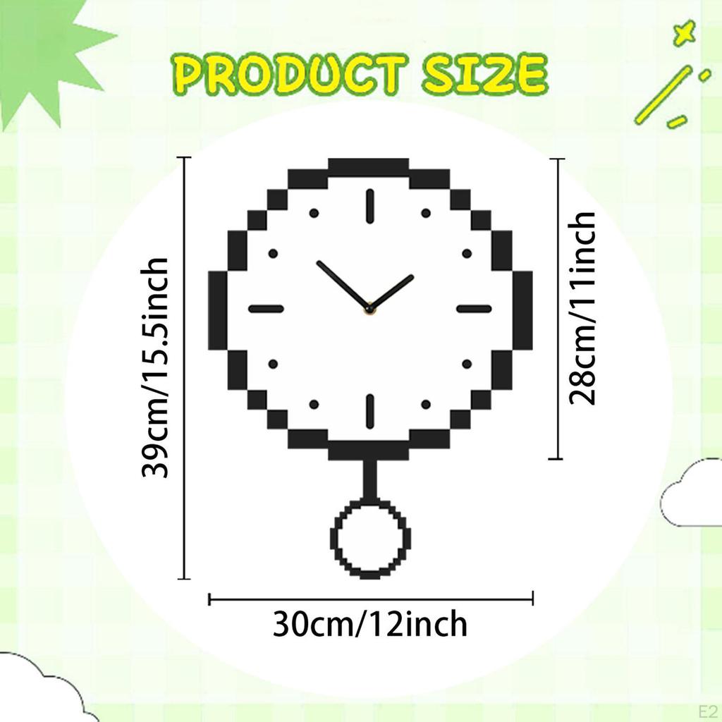 Настенные часы Искусство Современные Уникальные Минималистичные Мозаичные Бесшумные Декоративные для Кухни Студии
