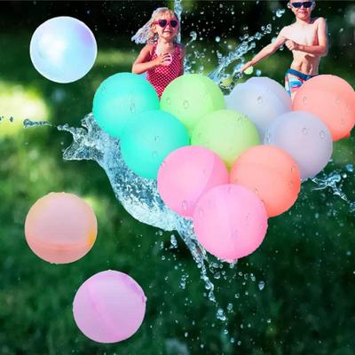 Силиконовый многоразовый водяной шар пляжная игрушка