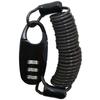 Captain Stag Y 4326 [bicYcle keY Lock Wire Lock Dial Lock 3 Digit Black]