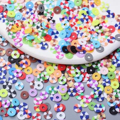 200 шт. Изготовление ювелирных изделий DIY ожерелье ручной работы соответствующего цвета плоские круглые прокладки бусины аксессуары полимерная глина материалы однотонный материал ручной работы