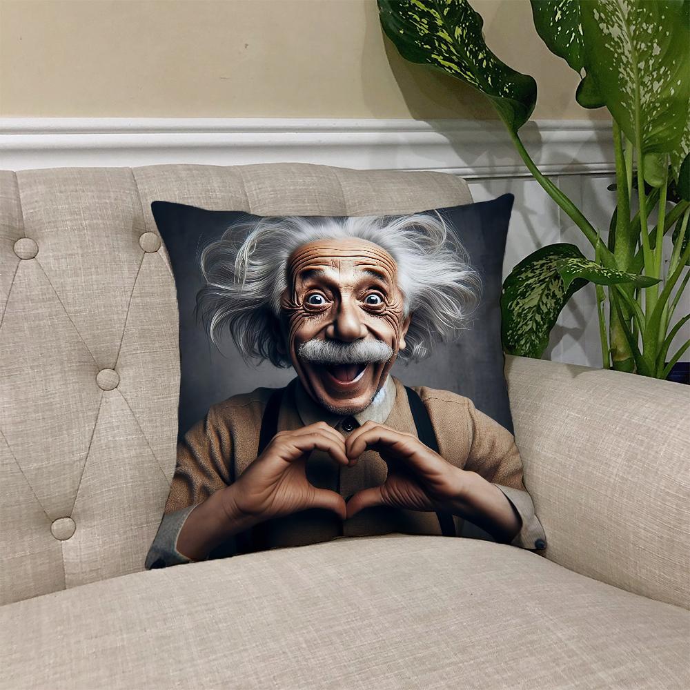 A-Альберт E-E-EINSTEIN наволочка Квадратная наволочка для диванной подушки Повседневная, приятная для кожи, удобная наволочка