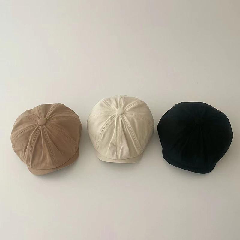 Модный детский берет однотонный с вышивкой буквы детская кепка газетчика повседневная для мальчиков и девочек солнцезащитная шляпа