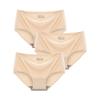 3 Pcs/Set Seamless Panties Silk Pamty Mid Waist Underwear Comfort Underpants Solid Invisible Briefs Female Lingerie