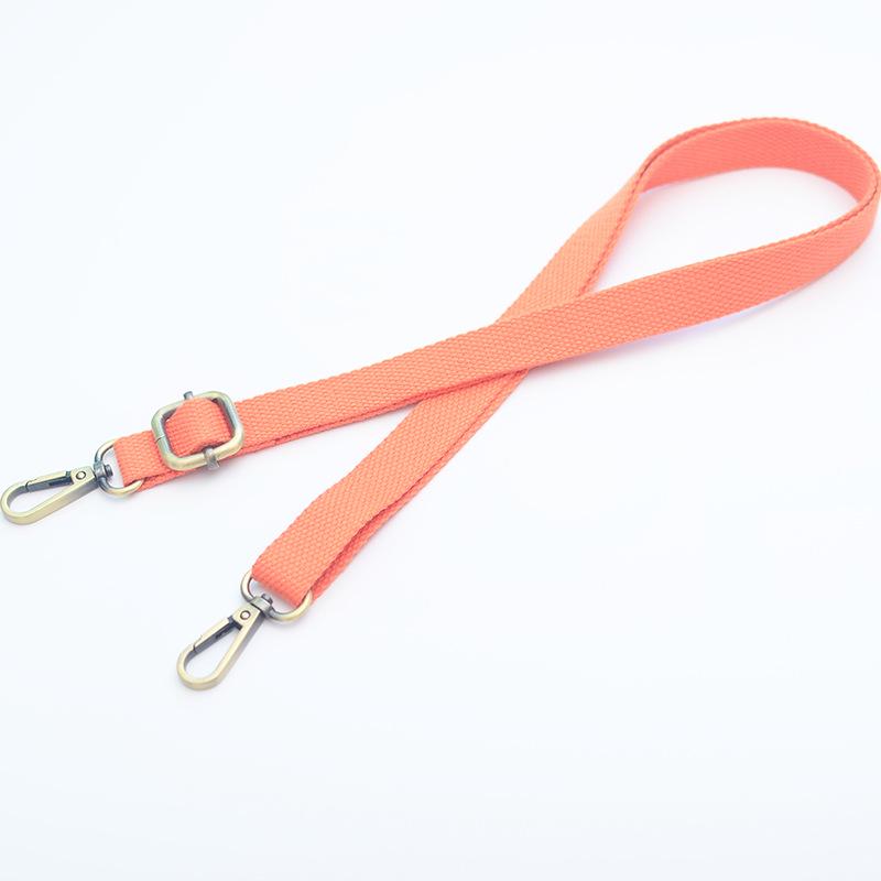 Регулируемый 20-миллиметровый холщовый плечевой ремень с бронзовой пряжкой - утолщенный аксессуар для женской сумки через плечо