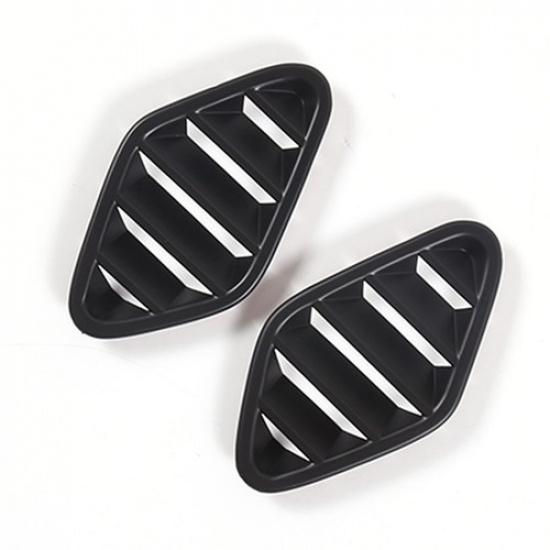 Matte Black Dashboard Air Vent Outlet Cover Trim For Jaguar F-TYPE 2013-2024