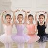 Girls Kids Dance Leotards for Ballet Dance Dress Open Back Sleeveless Ballet Dress Stage Performance Costumes