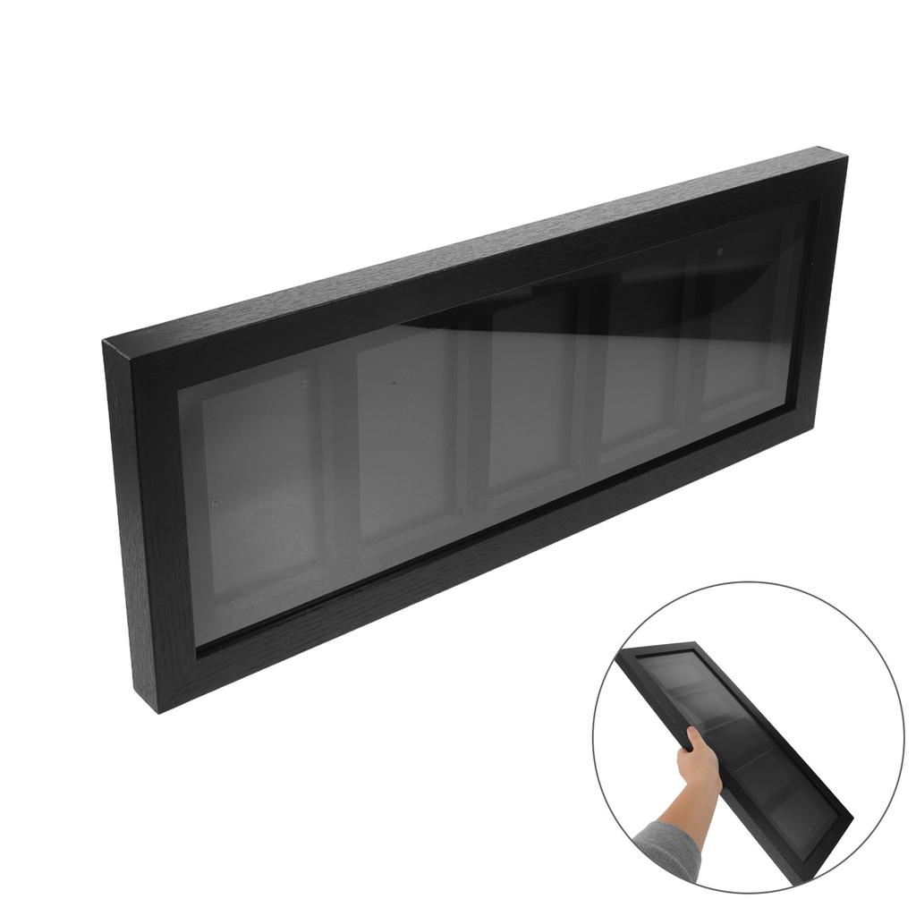 5-Grid Wall Mounted Trading Card Display Frame for Game Cards Baseball Basketball Soccer Football Hockey Psa Clear