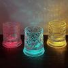 Rotating Whiskey Cup With Led Lamp Holder Crystal Glasses Tumbler for Cocktail Scotch, Bourbon, Gin, Brandy Home Bar Accessories