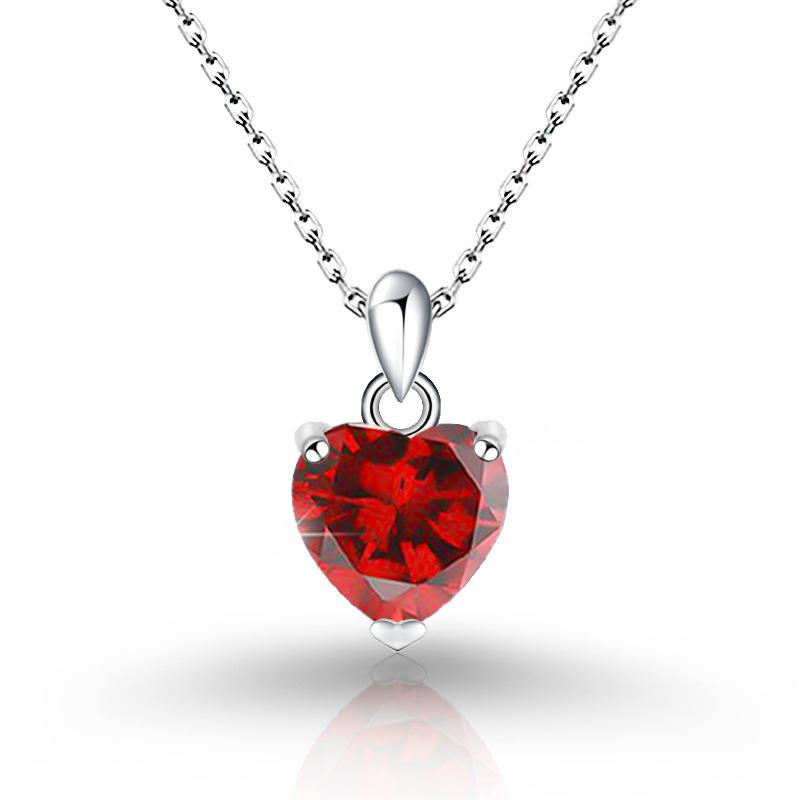 Серебряное ожерелье S925 с двойной цепочкой и подвеской «Вечное Сердце» для женщин, цепочка на ключицу, роскошный ювелирный подарок